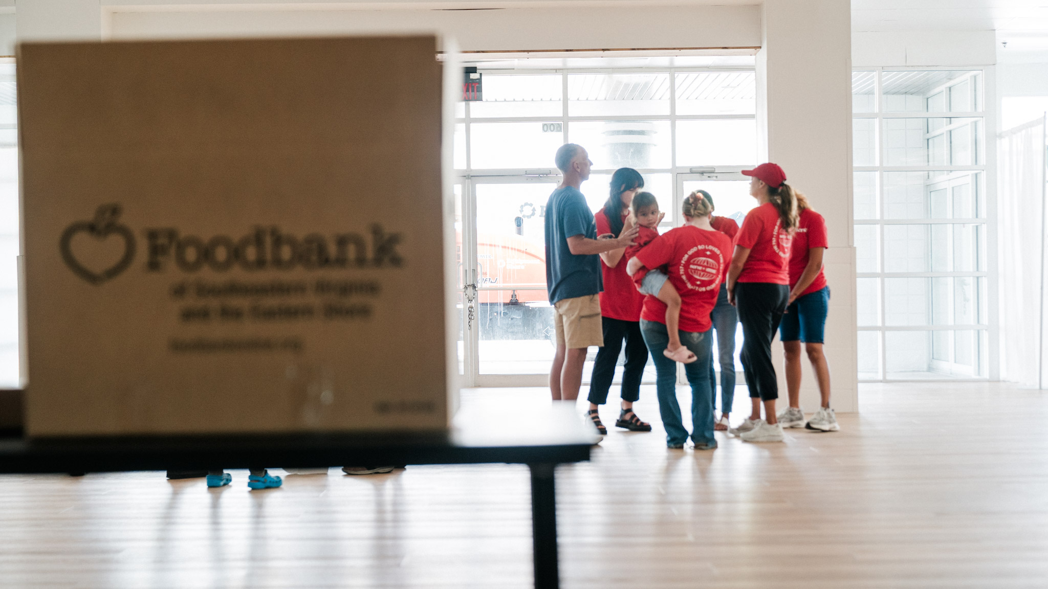 Volunteers serving the community